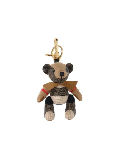 Burberry Thomas Teddy Bear Keyring Charm In Multi