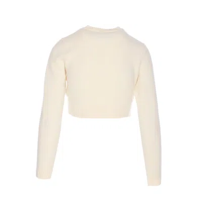 Self-portrait Wool Cardigan In White