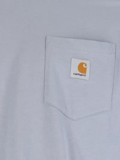 Carhartt Logo T-shirt In Gray