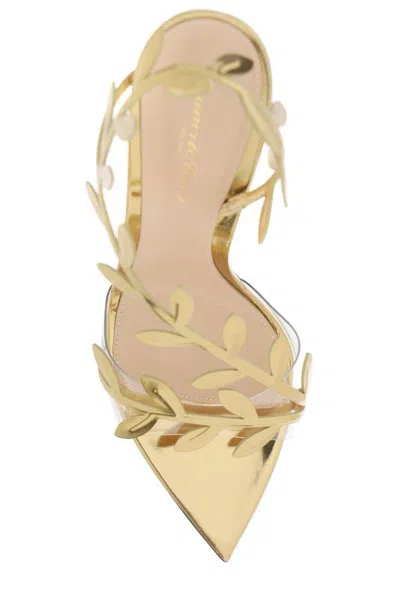 Gianvito Rossi Flavia Leaf Motif Pointed-toe Sandals In Multi