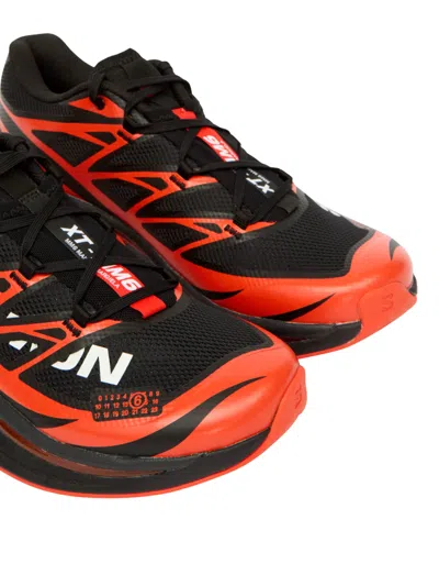 Mm6 Maison Margiela Performance-driven Sneakers With Mesh Upper And High-contrast Accents In Multi