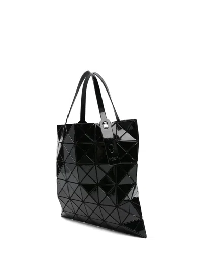 Bao Bao Issey Miyake Lucent Geometric-pattern Shoulder Bag In Matte Black