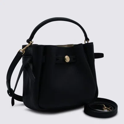 Tory Burch Black Leather Satchel In Black