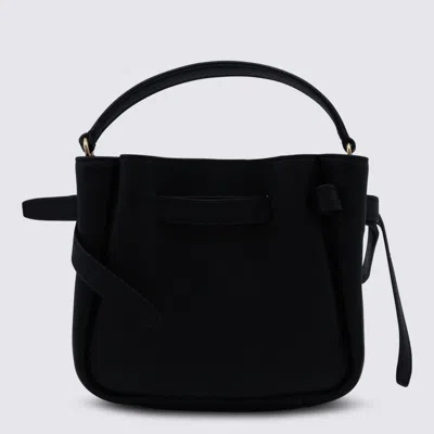 Tory Burch Black Leather Satchel In Black