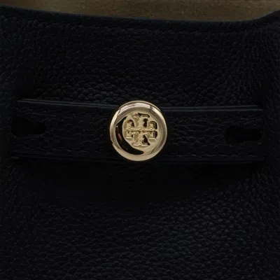 Tory Burch Black Leather Satchel In Black