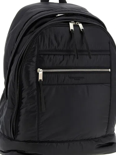 Saint Laurent Urban Style Backpack Featuring Multiple Elements In Black