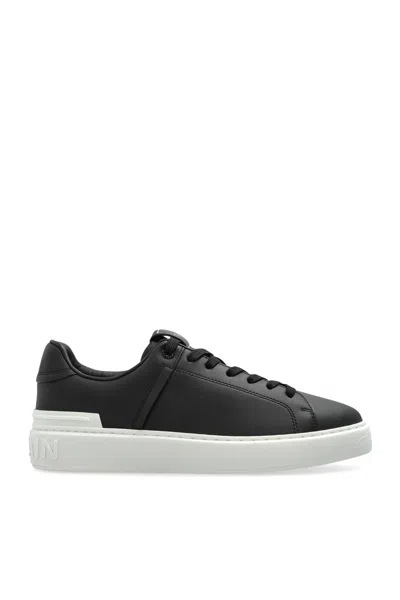 Balmain Sports Shoes With Logo In Black