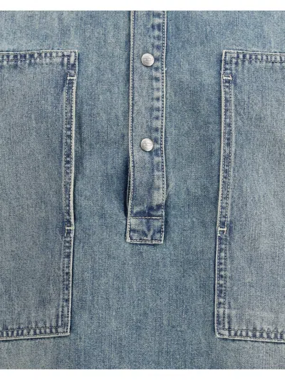 Diesel Women Henley Top In De-priss In Blue