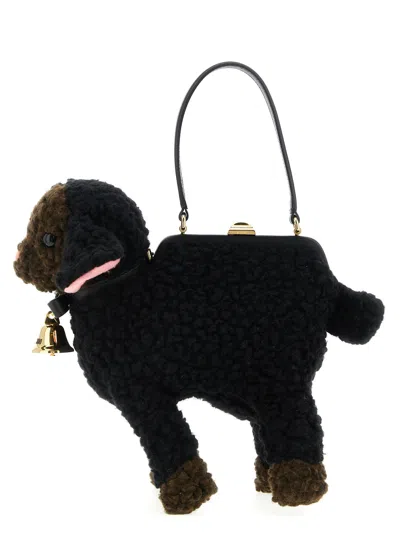 Moschino Sheep Handbag In Black