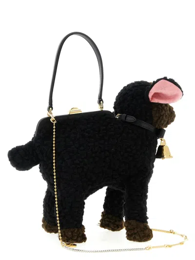 Moschino Sheep Handbag In Black