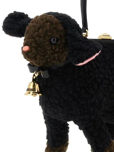 Moschino Sheep Handbag In Black
