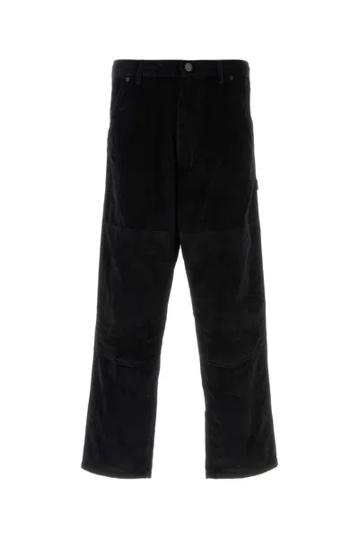 Moncler Corduroy Trousers With Pockets And Loops In Black