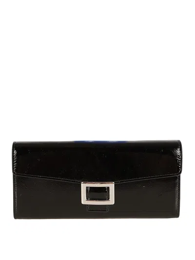 Roger Vivier Belle Vivier Wallet In Black