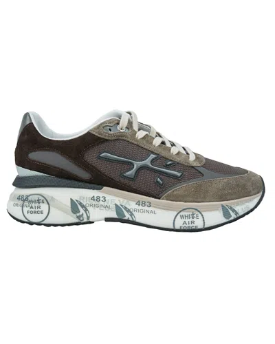 Premiata Suede Leather Sneakers Moerun In Multi