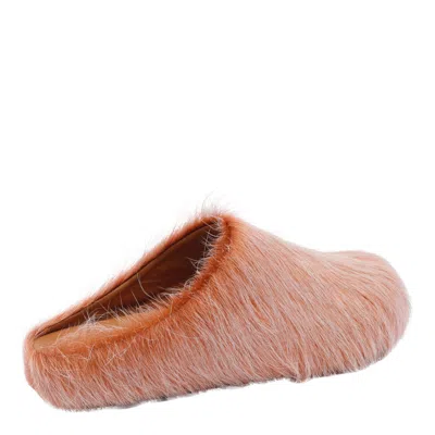 Marni Long Hair Fussbett Sabot In Multi