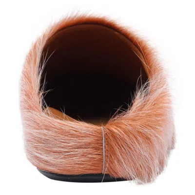 Marni Long Hair Fussbett Sabot In Multi