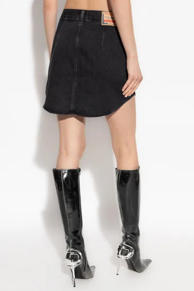 Diesel Denim Skirt `de-ard` In Black