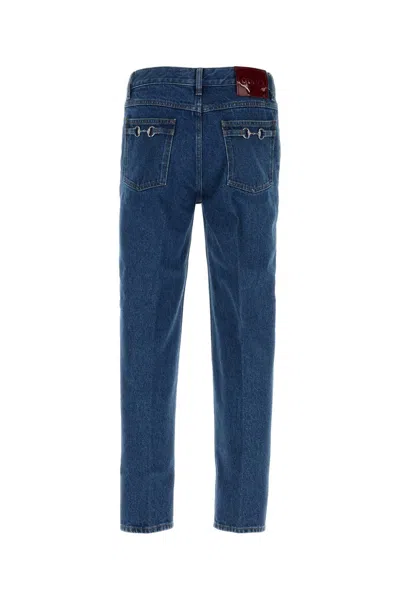 Gucci Denim Jeans In Blue