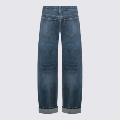 Khaite Blue Cotton Jeans In Blue