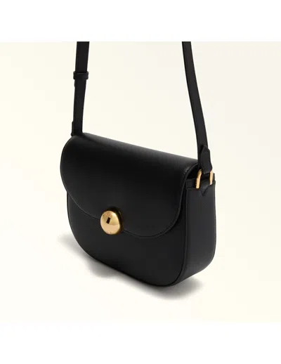Furla Moonlight S Leather Crossbody Bag, Black In Black