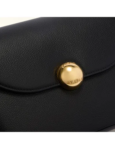 Furla Moonlight S Leather Crossbody Bag, Black In Black
