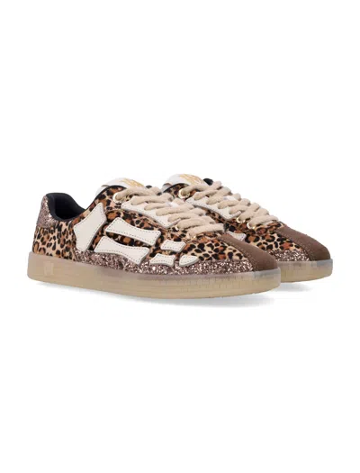 Amiri Leopard Pacific Bones Low-top Womans Sneakers In Animal Print