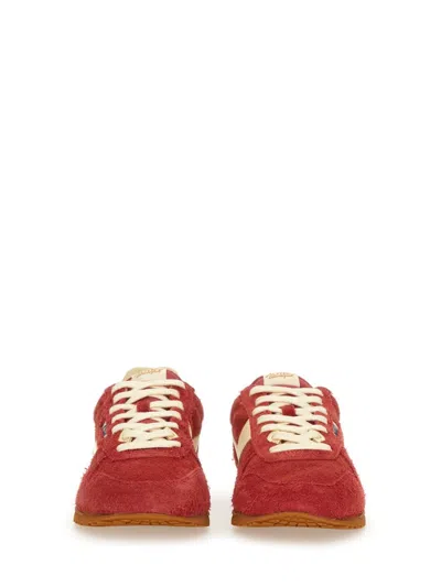 Autry Windspin Suede And Leather Sneakers In Rubyrutabaga In Red