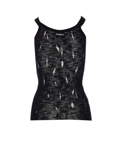 Pinko Sergio Tank Top In Black