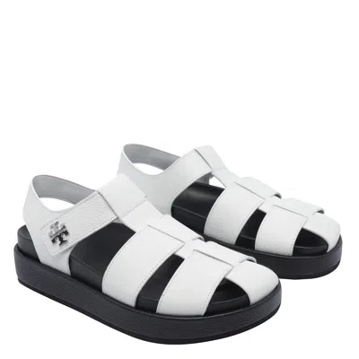 Tory Burch Kira Fisherman Sport Sandals In White