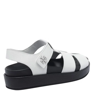 Tory Burch Kira Fisherman Sport Sandals In White