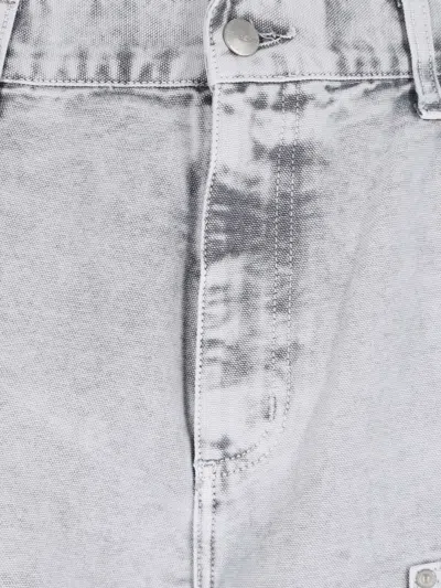 Carhartt Straight Trousers With Pockets And Belt Loops In Gray