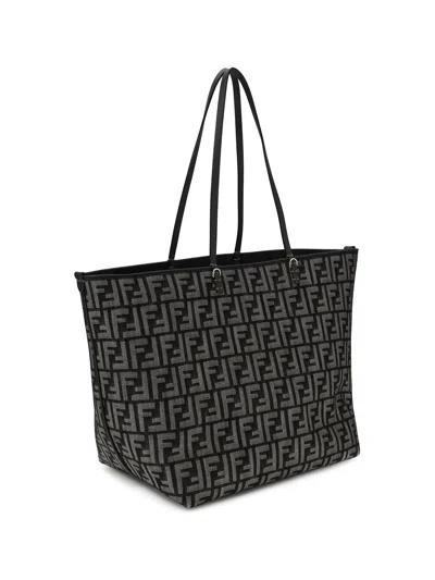 Fendi Women Roll Large Shopper Bag With All-over Ff Motif In Multi