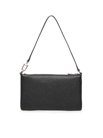 Michael Michael Kors Jet Set Medium Leather Wristlet In Black