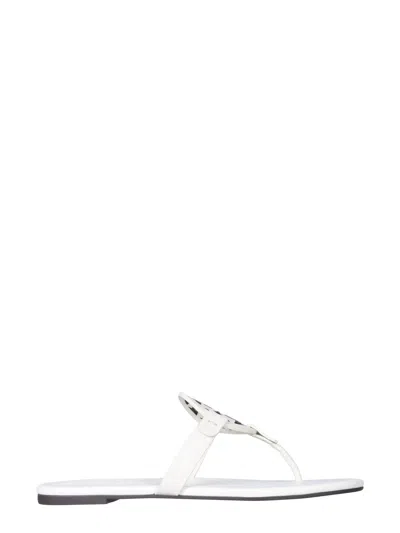 Tory Burch Soft Miller Sandal In White