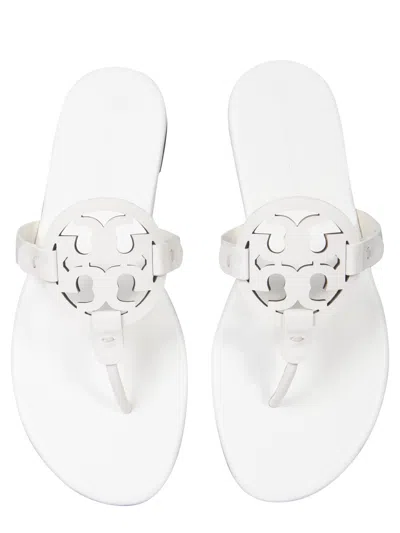 Tory Burch Soft Miller Sandal In White