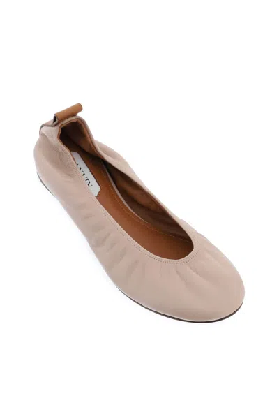 Lanvin The Leather Ballerina Flat In Multi