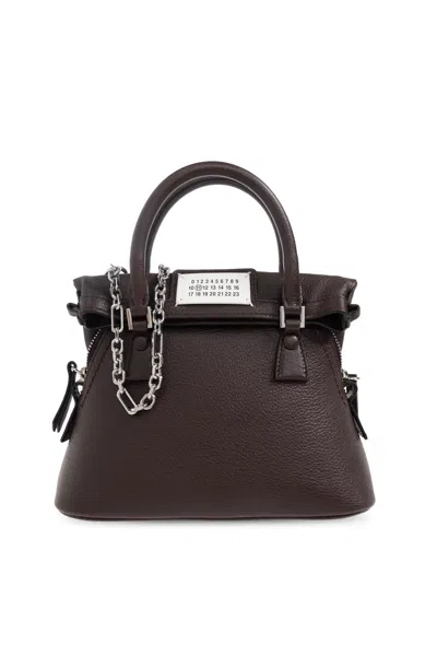 Maison Margiela Handbag `5ac Classique Micro` In Brown