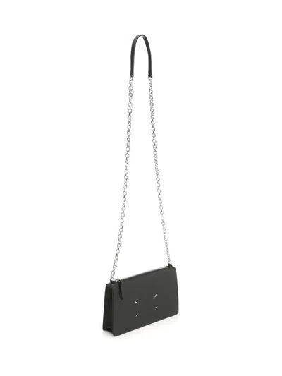 Maison Margiela Zipped Wallet On Chain Wallets Black In Black