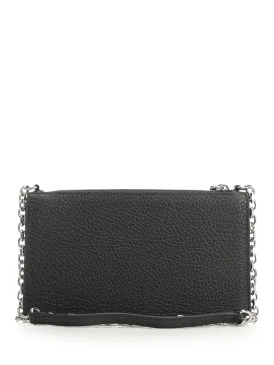 Maison Margiela Zipped Wallet On Chain Wallets Black In Black