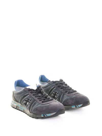 Premiata Sneakers Blue In Gray