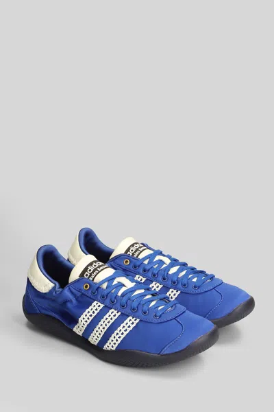 Adidas Originals By Wales Bonner Karintha Lo Sati Sneakers In Blue Fabric In Blue