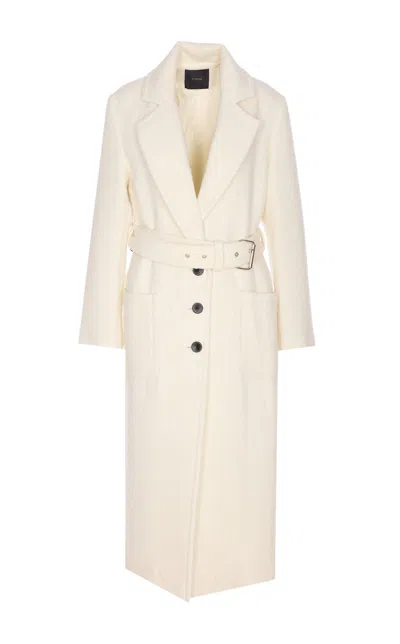 Pinko White Cerfoglio Coat In White