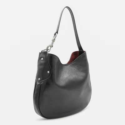 Mulberry Hackney Black Shoulder Bag With Shoulder Strap With Snap Hook In Leather Woman In Black