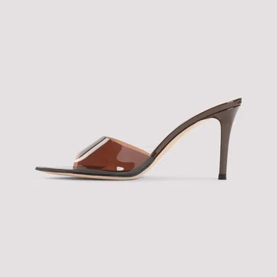Gianvito Rossi Elle 85 Mules In Brown