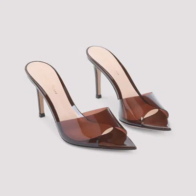 Gianvito Rossi Elle 85 Mules In Brown