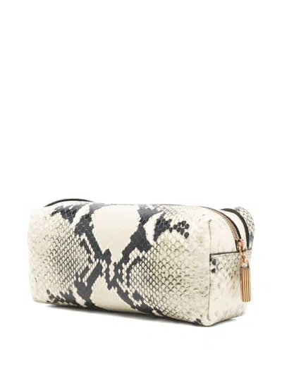 Khaite Mini Kye Python Print Leather Crossbody Bag In Multi