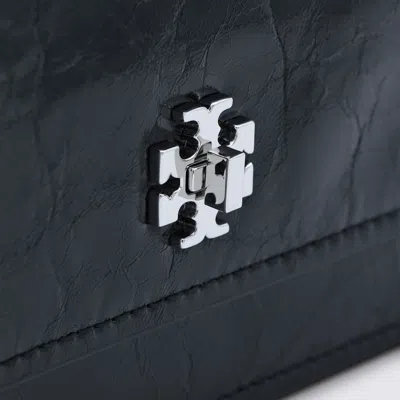 Tory Burch Black Leather Crossbody Bag In Black