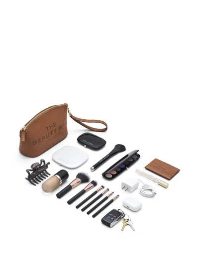 Marc Jacobs Beauty Travel Bag Detachable Wrist Strap In Brown