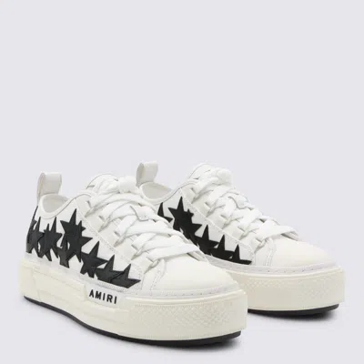 Amiri White And Black Stars Court Sneakers In White