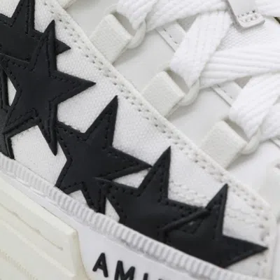 Amiri White And Black Stars Court Sneakers In White